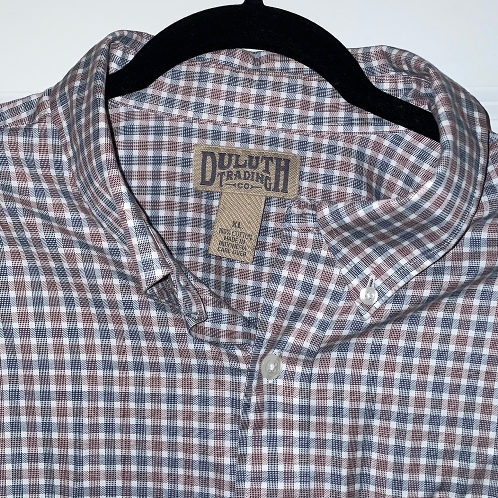 Duluth Trading Company casual button down shirt XL 100% cotton